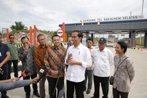 Ridho Dampingi Jokowi Resmikan 2 Segmen Tol Lampung