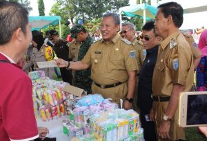 Walikota Achmad Pairin Resmi Buka Pasar Rakyat Bersubsidi
