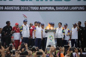 Kirab Api Obor Asian Games 2018, Provinsi Lampung Merasa Sangat Beruntung