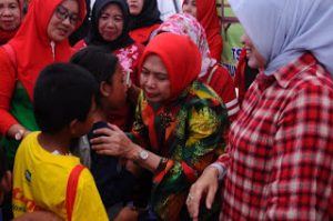 Pasca Tsunami di Selat Sunda, Bunda Paud Lamteng Bersama IGTK Lakukan Kegiatan Trauma Healing