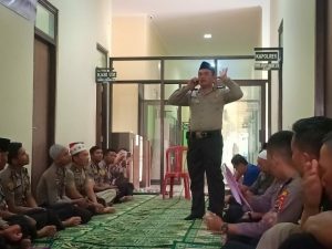 Melihat Giat Rutin Binrohtal Polres Pesawaran