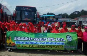 Harlah 73, Ratusan Jamaah Muslimat NU Lampung Bertolak ke Jakarta