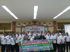 Pemkab Support Program Millenial Road Safety Festival 2019 Polres Pesawaran
