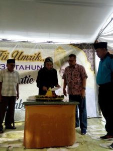 Dwi Aroem Hadiatie Tasyakuran di Kampung Halaman Desa Pampangan
