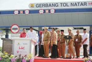 Presiden Jokowi dan Gubernur Ridho Resmikan Jalan Tol Lampung