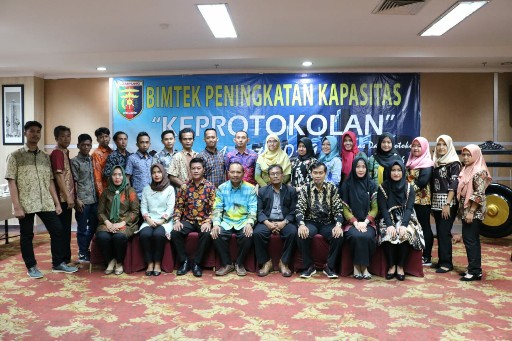Biro Humas dan Protokol Pemprov Lampung Gelar Bimtek Keprotokolan