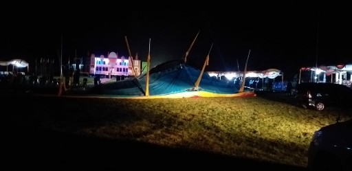 Tarub MTQ Ambruk Nyaris Telan Korban