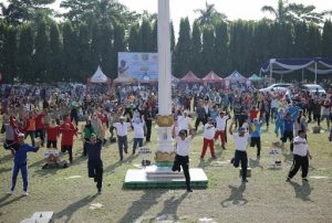 HUT ke-55 Lampung, Gubernur Ajak Jadikan Senam Germas Gaya Hidup Sehat