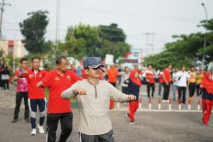 Fredy: Senam Bersama Bagian Disiplin Pegawai