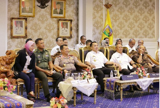 Video Conference dengan Kemendagri, Gubernur Ridho Tegaskan Lampung Siap Laksanakan Pemilu 17 April 2019