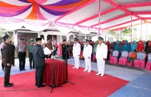Lantik 3 Penjabat Kades di Sragi, Plt Bupati Lampung Selatan Minta Sukseskan Agenda Pemilu Serentak 2019