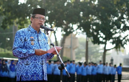 Upacara Bulanan, ASN Lampung Selatan Diimbau Netral pada Pemilu Serentak 17 April