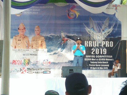 Agus Istiqlal Tutup Krui Pro 2019 Surfing Competition