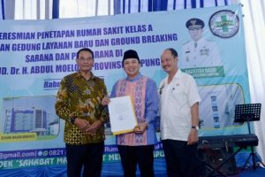 Gubernur Ridho Ficardo Resmikan Kelas A RSUD Abdul Moeloek