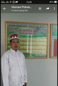Imam Masjid Islamik Center Pesawaran Ikut Apresiasi Penyelenggaraan Pemilu 2019
