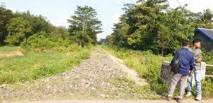 Pembangunan Onderlagh Diatas Jalur Irigasi, Kepala Tiyuh Karta Raharja Melabrak Aturan?