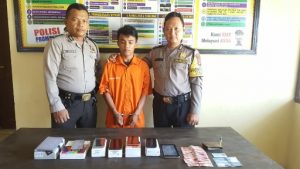 Polsek Bengkunat Tangkap Pembobol Konter Handphone