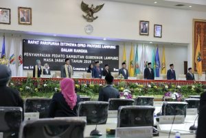 DPRD Provinsi Lampung Gelar Sidang Paripurna Sambutan Gubernur Masa Jabatan 2019-2024