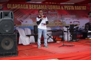Hari Bhayangkara ke-73, Polres Pesawaran Olahraga Bersama, Lomba dan Pesta Rakyat