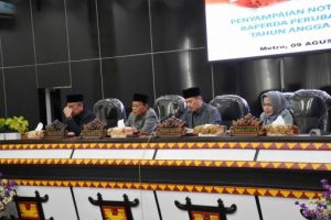 DPRD Kota Metro Rapat Paripurna Perubahan APBD 2019