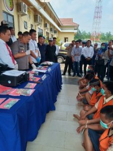 September 2019, Polres Pesawaran Berhasil Mengungkap 3 Kasus dengan 6 Tersangka