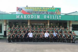 Kodim 0411/LT Tuan Rumah Sosialisasi Pembinaan Jajaran Kodam ll/Sriwijaya