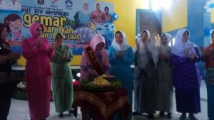 Peringatan HUT HIMPAUDI ke-XIV di Kota Metro Dimeriahkan Potong Tumpeng