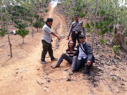 Polsek Bengkunat Ringkus Pelaku Pembakaran Hutan