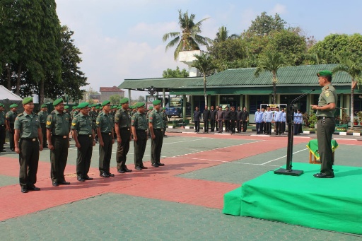 Hari Kesaktian Pancasila dan Korprapor Kenaikan Pangkat di Kodim 0411/LT