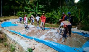 Anggaran DD APBdes 2019, Kades Harapan Jaya Realisasikan 3 Titik Bidang Infrastruktur