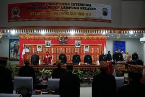 Hendry Rosyadi Pimpin Paripurna Istimewa HUT Kabupaten Lampung Selatan ke-63