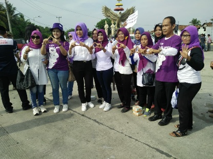 Longmars dan Orasi Pencegahan Dini Bahaya Gadget terhadap Anak, LPA Pesawaran Banjir Apresiasi