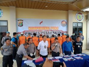 Kurang dari Dua Bulan, Polres Pesawaran Berhasil Amankan 55 Tersangka