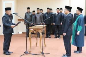 Nanang Ermanto Kukuhkan Thamrin sebagai Pj Sekda Lampung Selatan