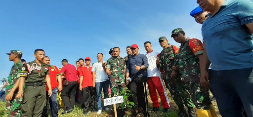 Pemkab Lamsel Bersama Kodim 0420/LS Luncurkan Kegiatan ‘Lamsel Go Green 2020’