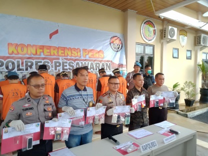 51 Hari, Polres Pesawaran Berhasil Ungkap 20 Kasus