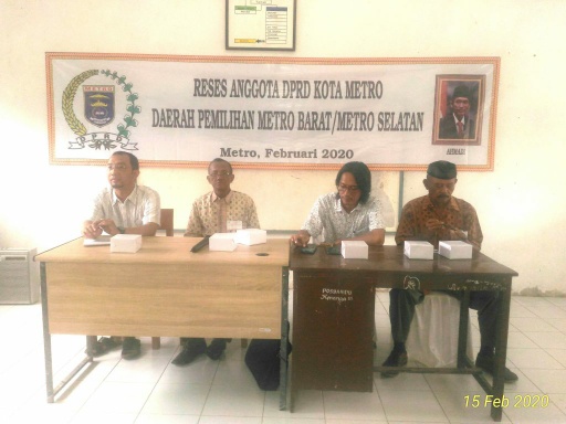 Antusias Masyarakat Ikuti Reses DPRD Metro Dapil IV