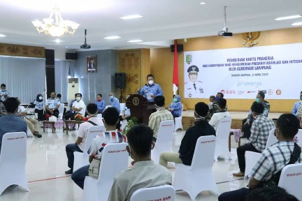 Gubernur Lampung Berikan Kartu Prakerja Bagi Narapidana