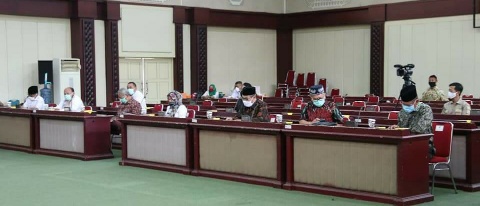 Wakil Gubernur Lampung Silaturahmi Bersama Alim Ulama Menyikapi Covid-19