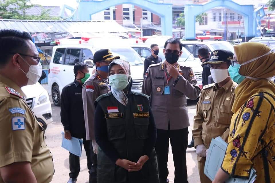 Wakil Gubernur Chusnunia Pantau Gugus Tugas Covid 19 di Kabupaten Lampung Utara