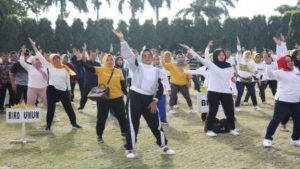 Puluhan OPD Ambil Bagian dalam Lomba Senam Lampung Berjaya