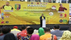 Festival Olahraga Rekreasi Lampung Resmi Dibuka Gubernur Arinal