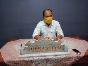 Merebak Covid-19, Akses Jalan Keluar Masuk Desa Kutoarjo Pesawaran Dibatasi