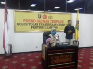 Laporan Wagub Lampung Soal Dana Covid-19