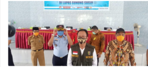 Tim II Gugus Tugas Penanganan Covid-19 Provinsi Lampung Tinjau Lapas Kelas II Gunungsugih