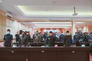 Bupati Nanang Ermanto Ikuti Upacara Hari Lahir Pancasila Secara Daring