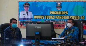 Dampingi Sekda, Kepala BPKAD Ikut Rapat Dirjen Keuangan RI Lewat Video Confrence
