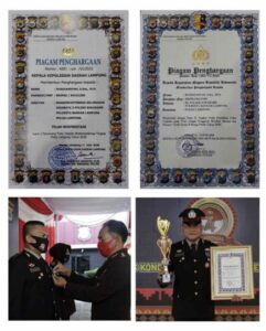 Bhabinkamtibmas Jagabaya III Raih Pin Perak Kapolri dan Penghargaan Kapolda Lampung