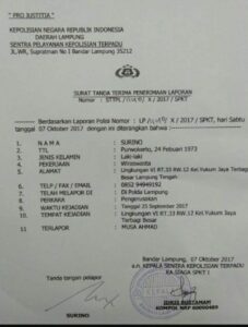 Mantan Kuasa Hukum Surino Akui Kasus Dugaan Pemalsuan dan Pengrusakan Mandeg