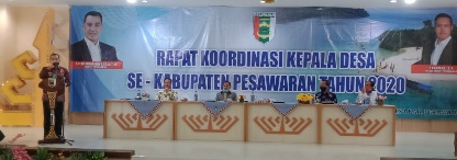 Rapat Koordinasi Kepala Desa, Bupati Dendi Tegaskan Terus Kawal Program Gadis